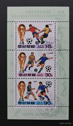 Корея/КНДР/1993/ Спорт / Футбол / Чемпионат / Сцепка марок #3