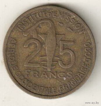Того 25 франк 1957