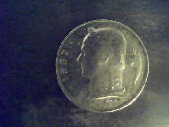 Монеты. Бельгия 1 Франк 1957.