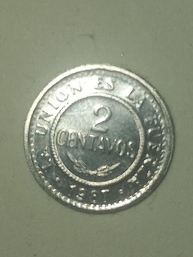 2 центаво 1987, Боливия