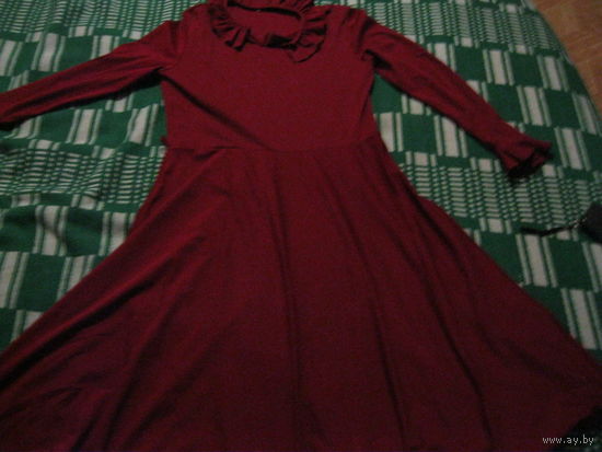 Платье с длинным рукавом винтаж