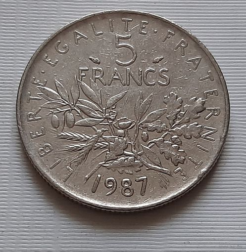 5 франков 1987 г. Франция