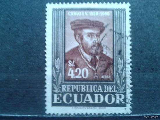 Эквадор, 1958. Портрет императора Карла V