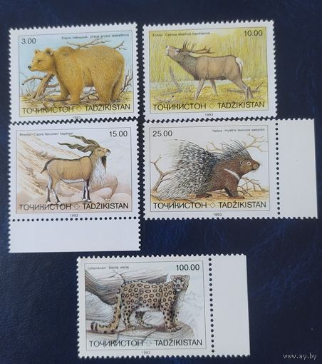 Таджикистан 1993 Животные.