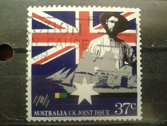 Австралия 1988 Флаг, совм. выпуск с Англией