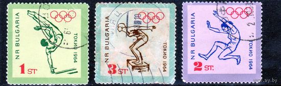 Болгария.Спорт.Гимнастика.Плавание. Легкая атлетика.Олимпийские игры.Токио.1964.