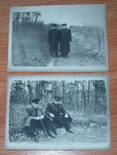 2 фото офицеров 1952 год Венгрия.