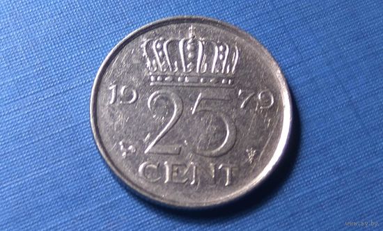 25 центов 1979. Нидерланды.