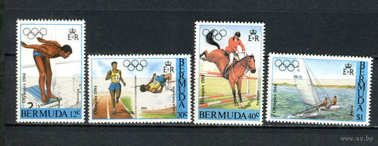Бермуды (Заморская Территория Великобритании) - 1984 - Летние Олимпийские игры - [Mi. 442-445] - полная серия - 4 марки. MNH.  (Лот 148BK)