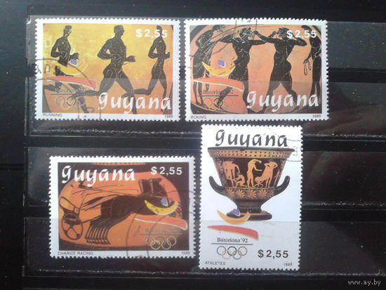Гайяна 1989 Олимпиада в Барселоне Михель-18,0 евро гаш