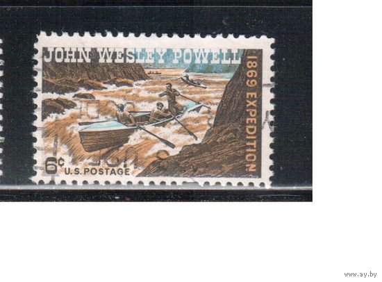 США-1969, (Мих.984) , гаш. , Колорадо, Река,Экспедиция (одиночка)