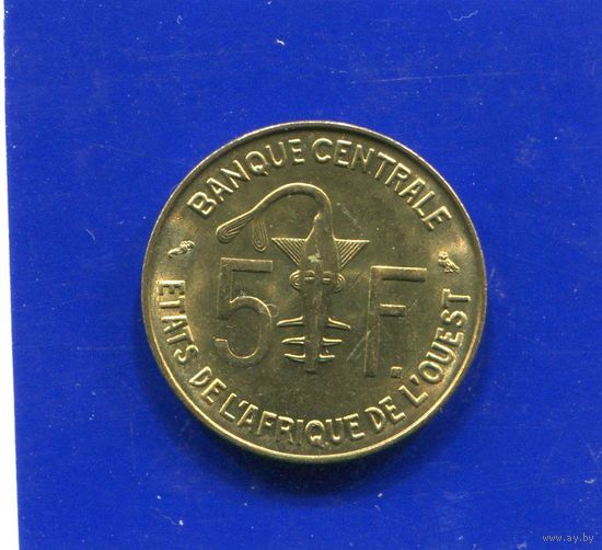 Западная Африка 5 франков 1972 UNC
