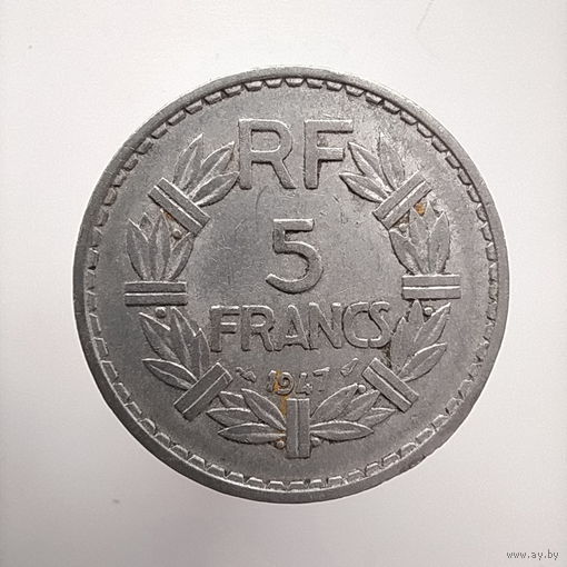 Франция 5 франков 1947  лот 20