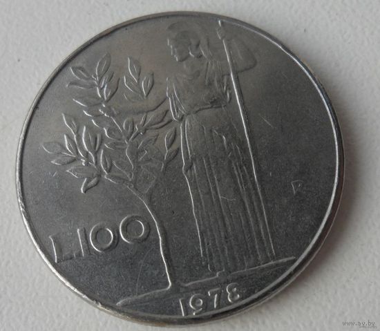 100 лир Италия 1978 г.в.