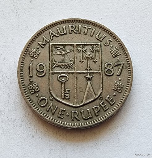 Маврикий 1 рупия, 1987