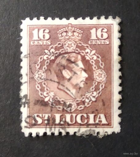 ВЕЛИКОБРИТАНИЯ\1121\Санта Люсия.  St. Lucia , 1949