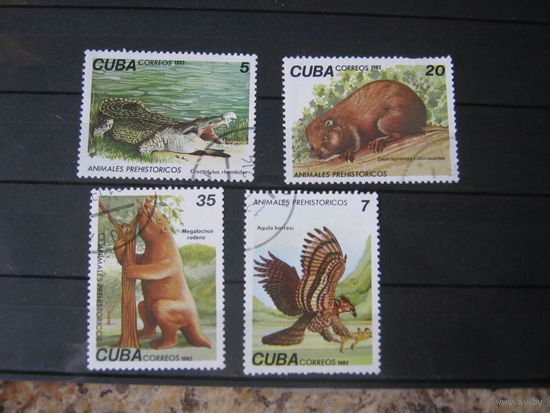 Марки, фауна, Куба, крокодилы, орлы и др.