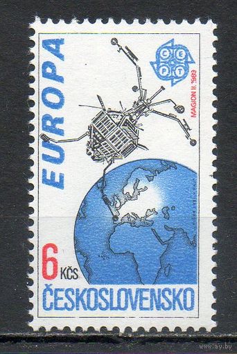 Европа. Исследование космоса Чехословакия 1991 год серия из 1 марки