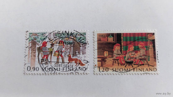 Финляндия 1982. Рождество. Новый год (2 марки)