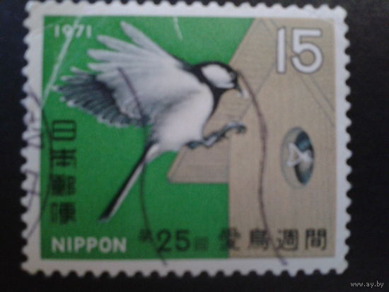 Япония 1971 птица