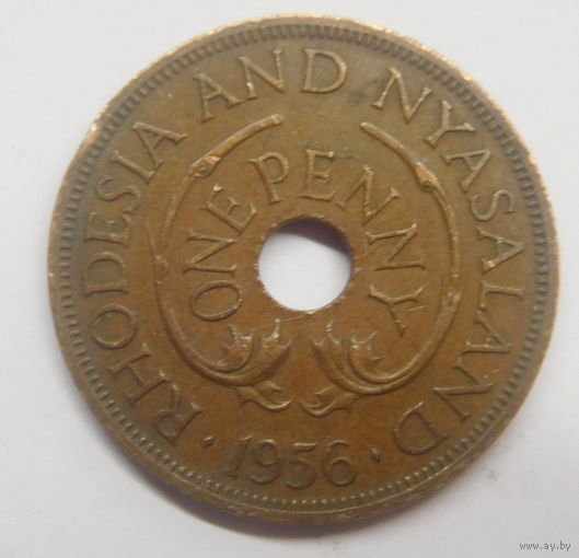 Родезия и Ньясаленд 1 пенни 1956 г