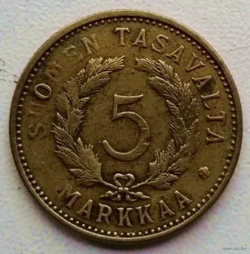 Финляндия 5 марка 1951