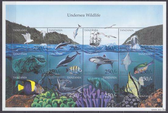 1999 Танзания 3864-3875ZB Морская фауна 13,00 евро