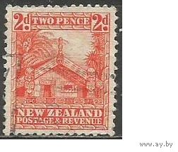 Новая Зеландия. Жилища народа Маори. 1935г. Mi#195.