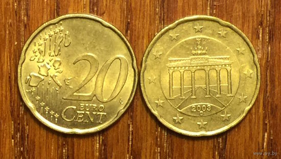 Германия, 20 евроцентов 2003 D