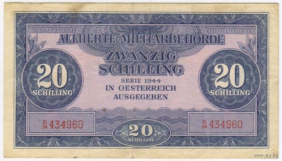 Австрия 20 шиллингов 1944 года. Состояние XF