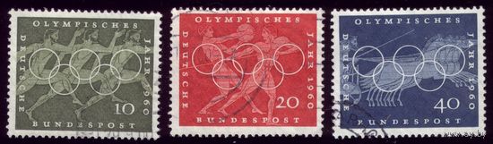 3 марки 1960 год ФРГ Олимпиада 333-335