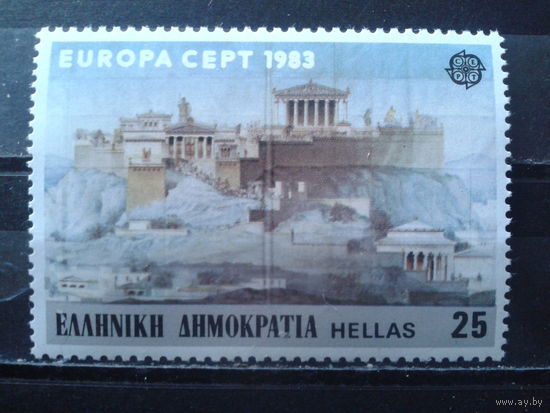 Греция 1983 Европа, руины Акрополя**