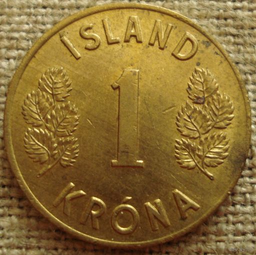 1 крона 1969 Исландия