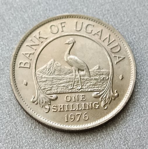 Уганда, 1 шиллинг 1976 год. aUNC