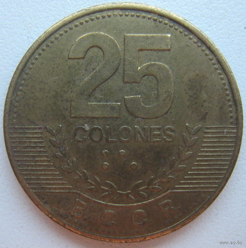 Коста-Рика 25 колон 2007 г. (d)