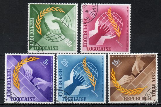 Год международного сотрудничества Того 1965 год серия из 5 марок
