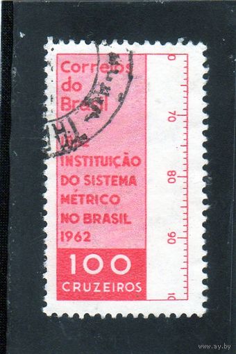 Бразилия. Ми-1018. 100 лет метрической системы в Бразилии.1962.