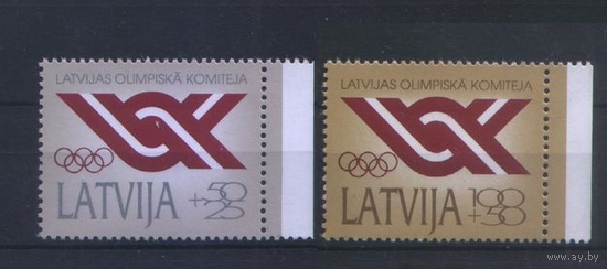 Латвия 1992 Спорт Национальный олимпийский комитет MNH