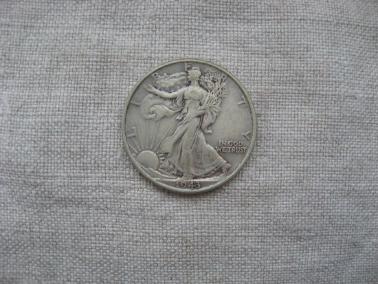 США 1/2 доллара Walking Liberty Half Dollar 1943 год  от 1 рубля без МЦ