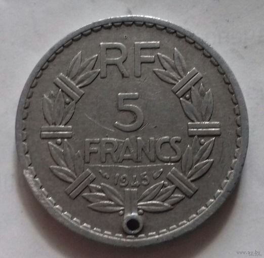 5 франков, Франция 1945 г.