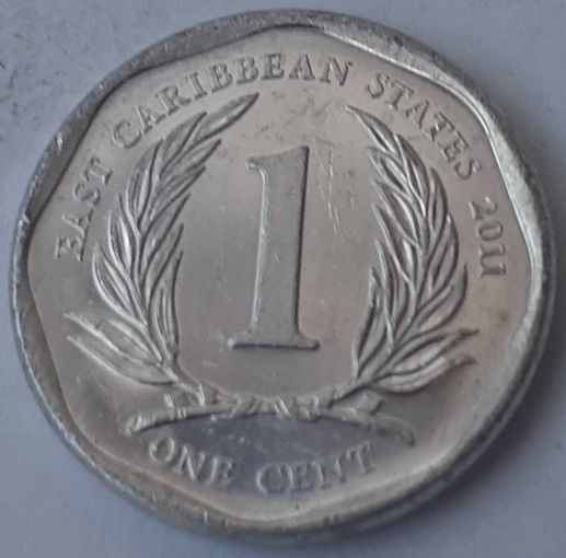 Восточные Карибы 1 цент, 2011 (4-12-8)