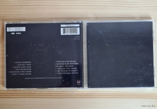 Metallica - Metallica (CD, UK, 1993, лицензия) Gold Disc