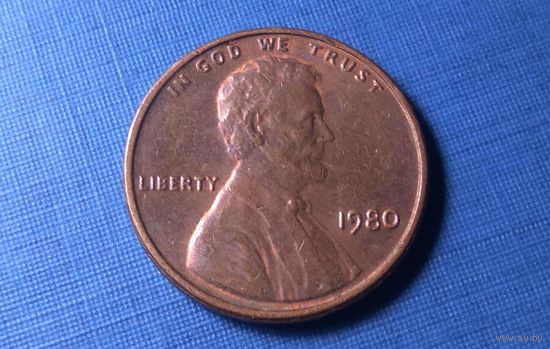 1 цент 1980. США.