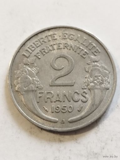 Франция 2 франка 1950