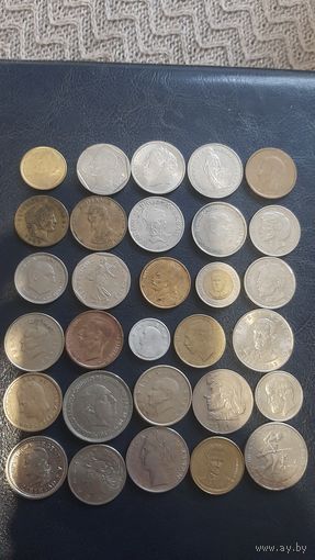 30 монет с портретным профилем выдающихся личностей без повторов распродажа с рубля