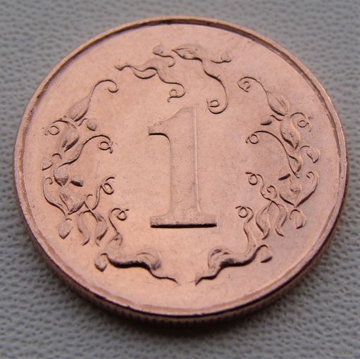 Зимбабве. 1 цент 1997 год  KM#1a  Монета не чищена и не мыта!!!