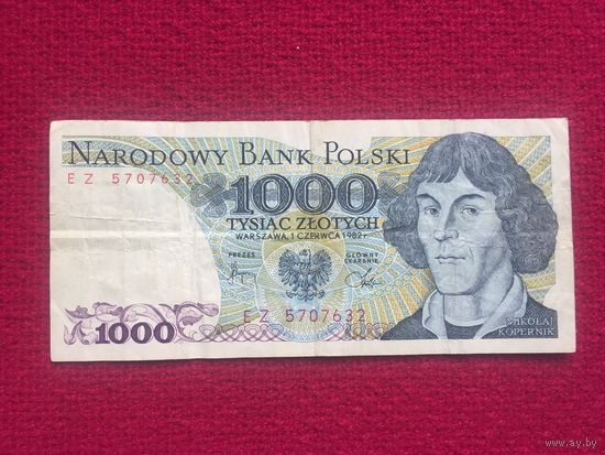 Польша 1000 злотых 1982 г.