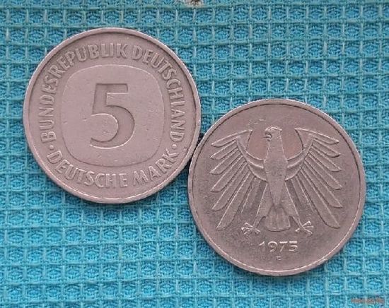 Германия 5 марок 1975 года, F.