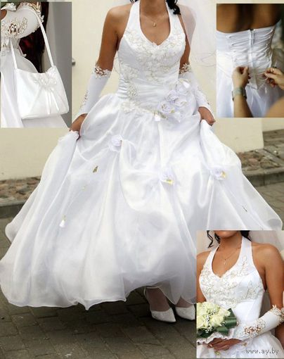 Роскошное свадебное платье и полное свадебное убранство к нему,- можно всё отдельно, р-р 40-42, рост 164 -170+каблук!