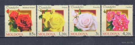 [1045] Молдова 2012. Флора.Цветы.Розы. СЕРИЯ MNH